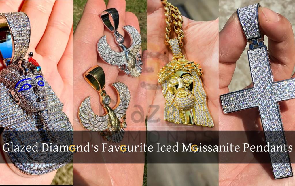 Three of Our Favourite Iced-Out Moissanite&nbsp;Pendants